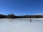Ice hockey on the lake